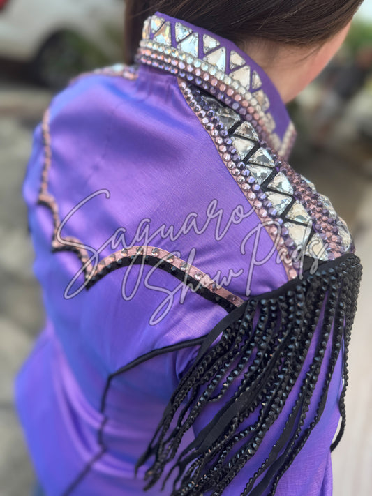 Purple Taffeta hidden zip by Saguaro
