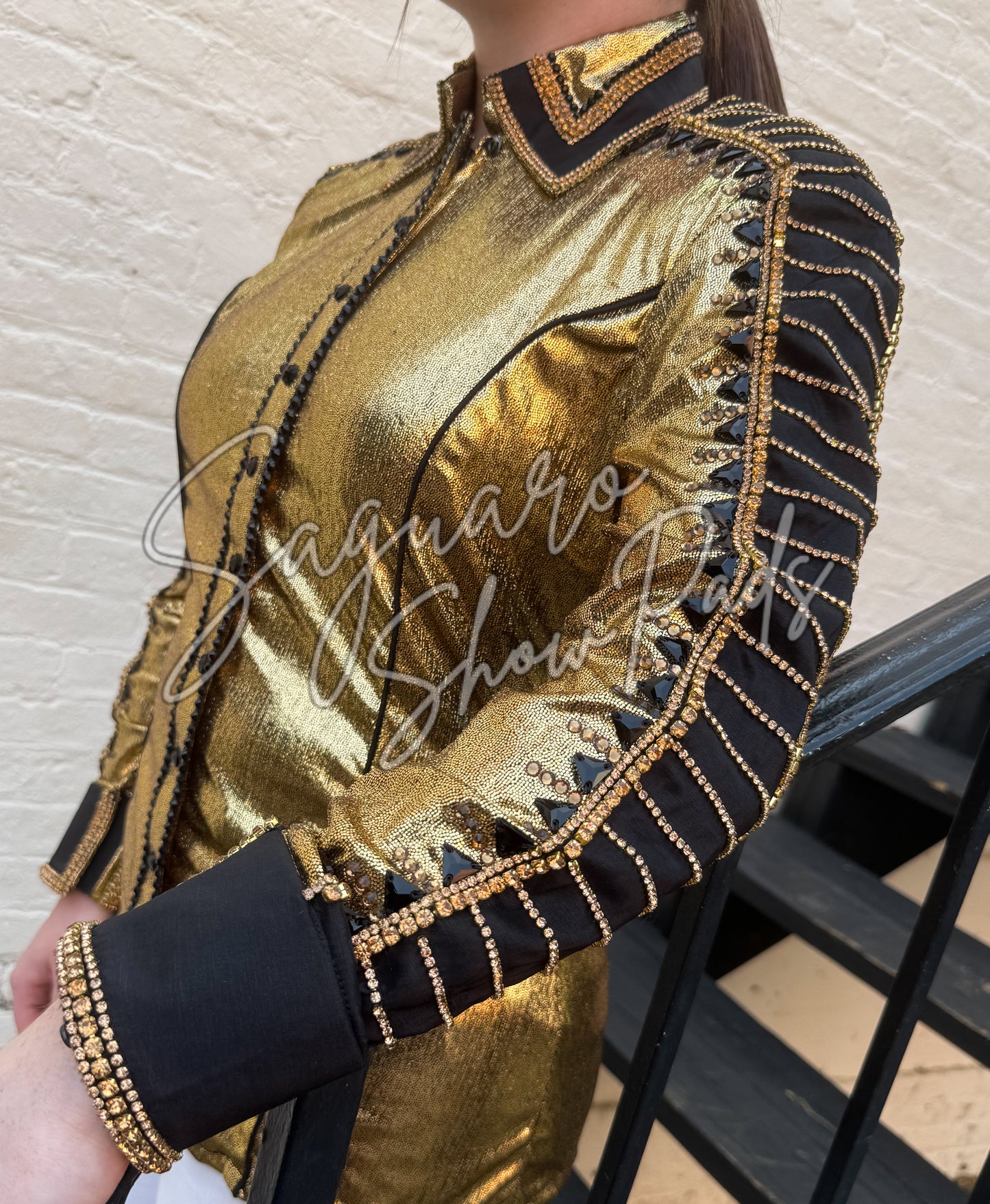 Gold Metallic hidden zip by Saguaro