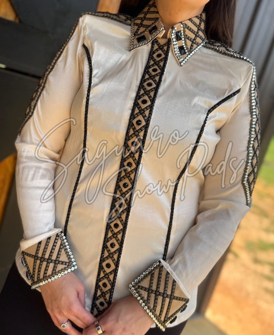 Tan Taffeta hidden zip by Saguaro